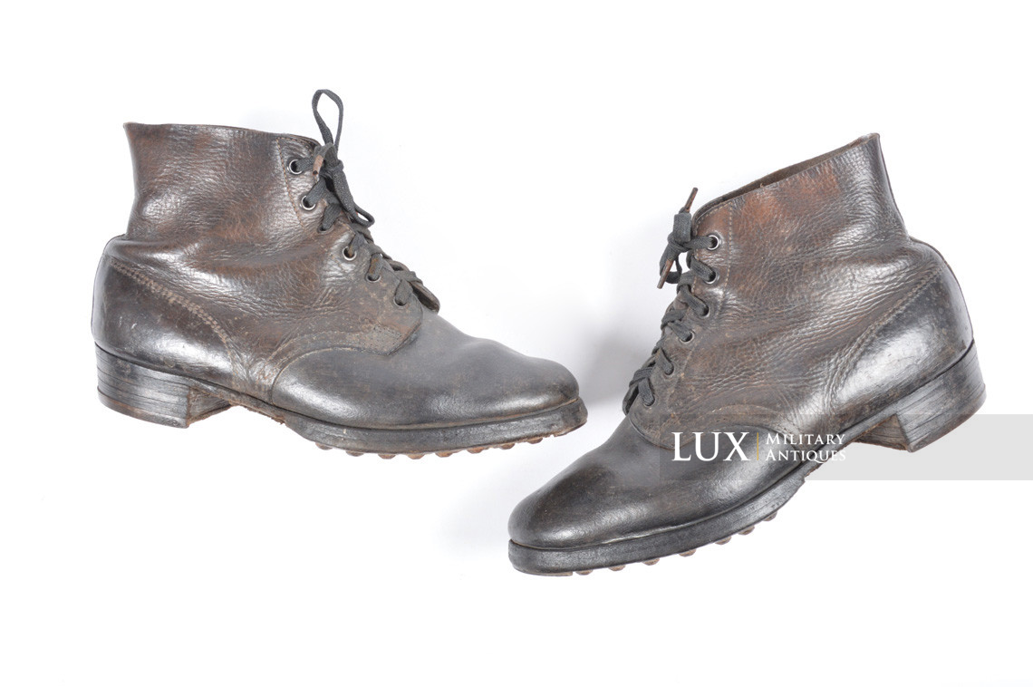 Late-war German low ankle combat boots, RBNr « 0/0268/0076 » - photo 4