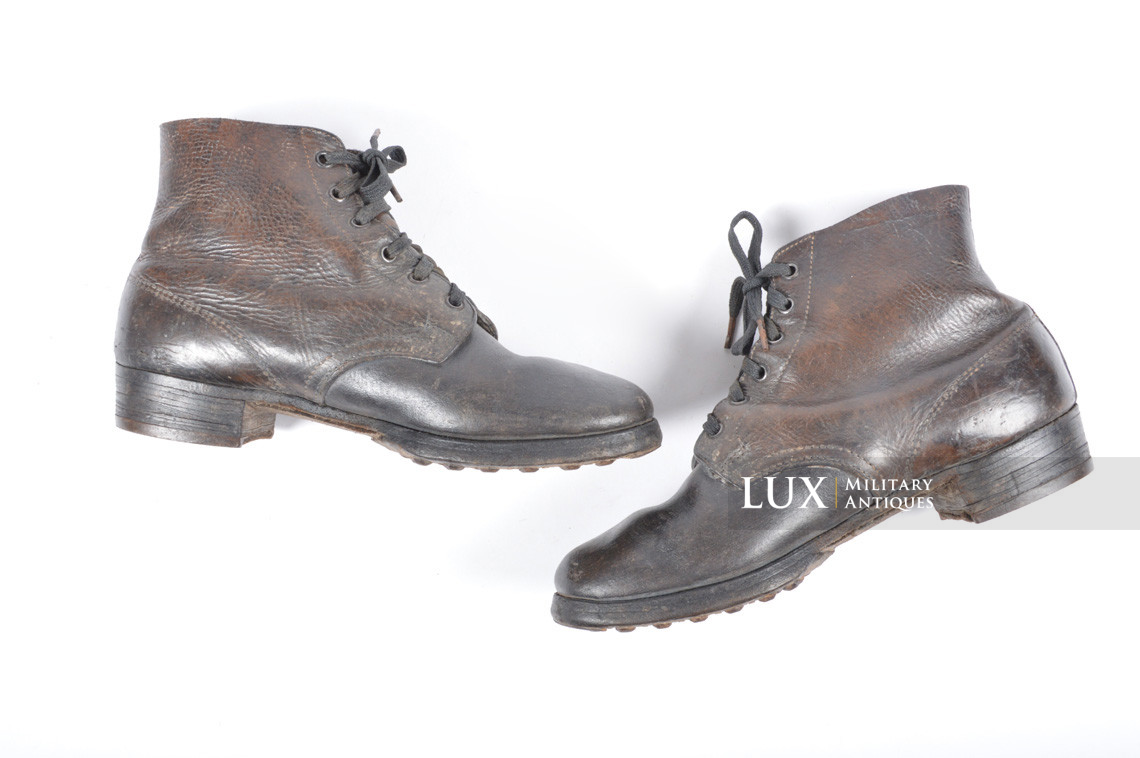Late-war German low ankle combat boots, RBNr « 0/0268/0076 » - photo 7