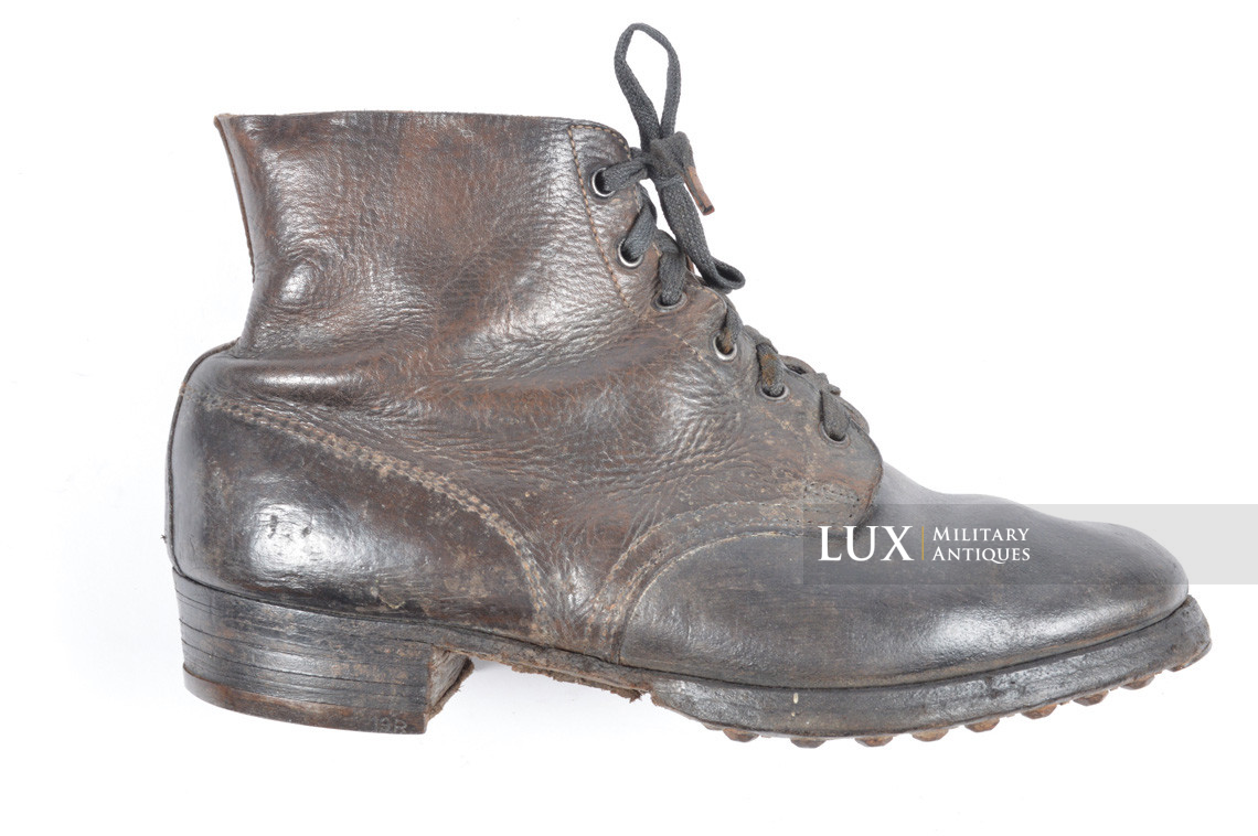 Late-war German low ankle combat boots, RBNr « 0/0268/0076 » - photo 8