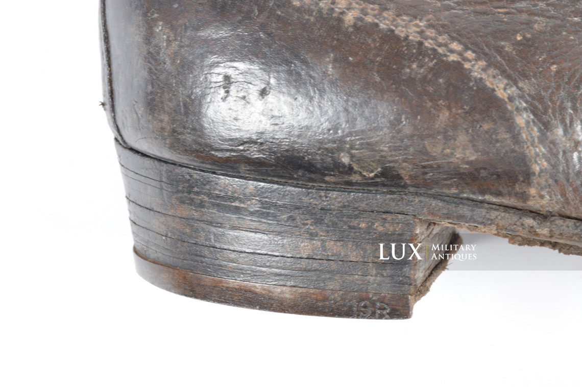 Late-war German low ankle combat boots, RBNr « 0/0268/0076 » - photo 10