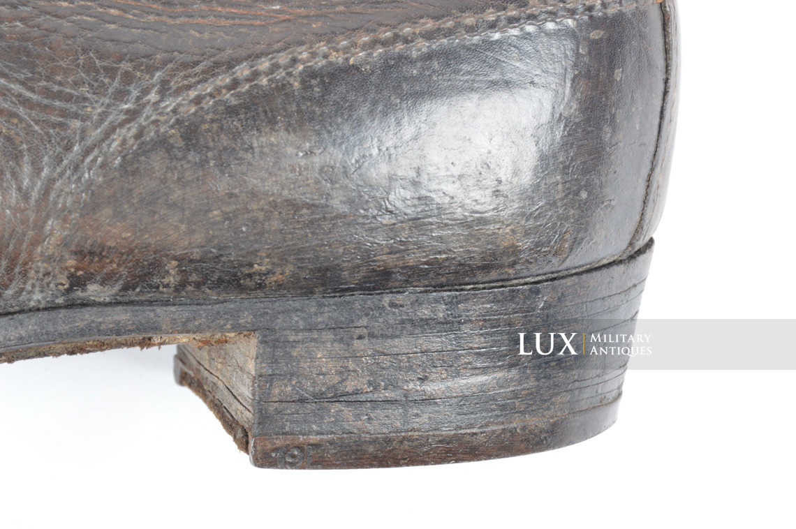 Late-war German low ankle combat boots, RBNr « 0/0268/0076 » - photo 24