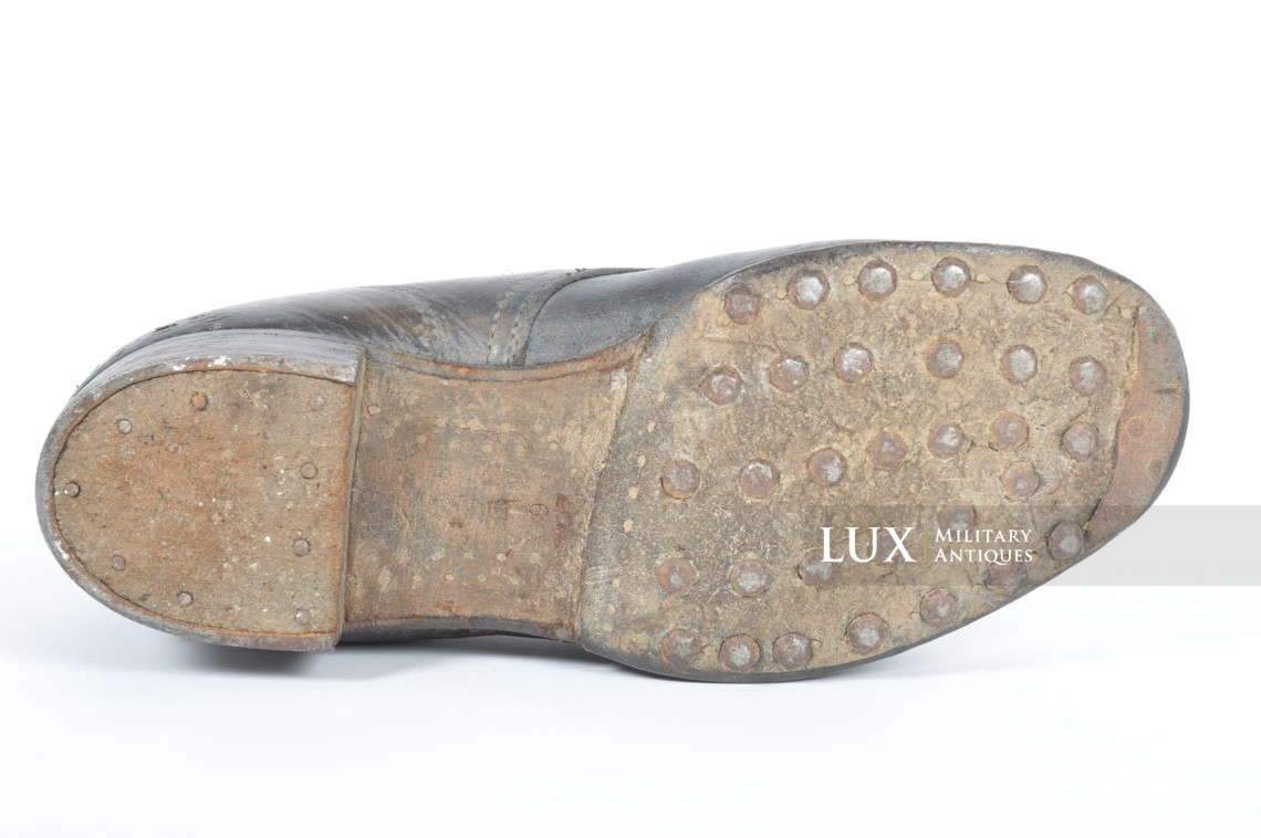 Late-war German low ankle combat boots, RBNr « 0/0268/0076 » - photo 30