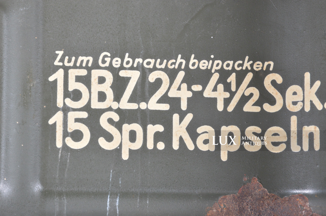 German M24 stick grenade carrier box with internal storage rack, « 1939 » - photo 44