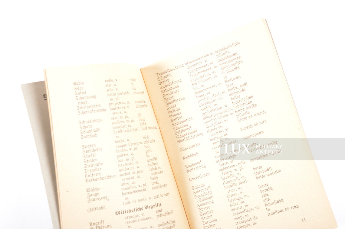 Dictionnaire de poche Wehrmacht, « Allemand-Français » - photo 8