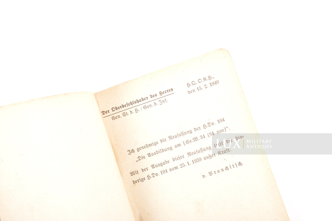 German 8cm mortar illustrated training booklet, « Granatwerfer 34 » - photo 8