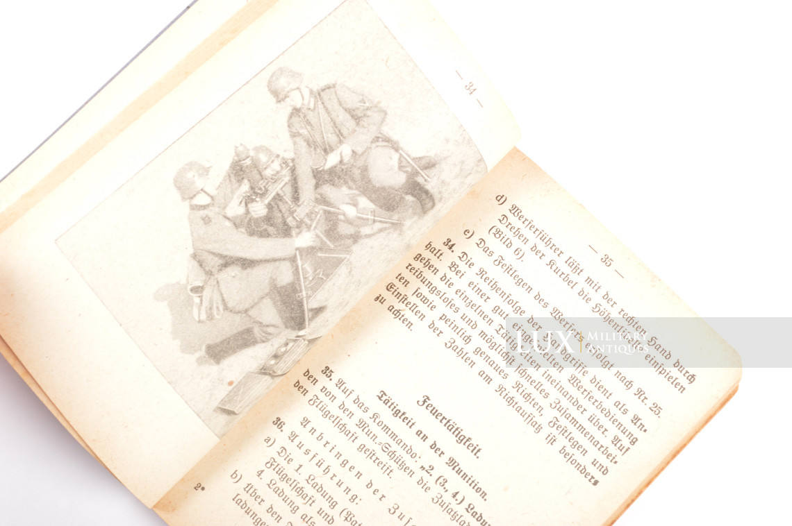 German 8cm mortar illustrated training booklet, « Granatwerfer 34 » - photo 9