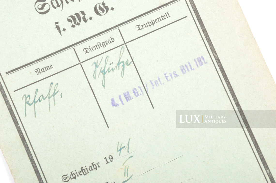 Livret de tir allemand pour MG - Lux Military Antiques - photo 8