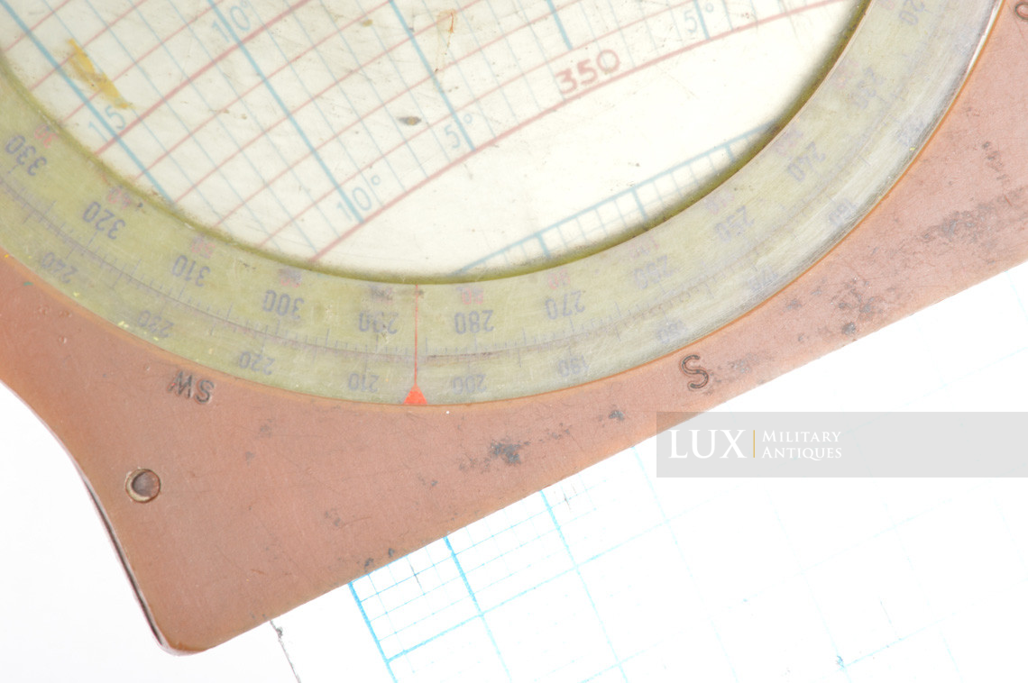 Rare Luftwaffe flight navigation computer, « DR4 - 1945 » - photo 9