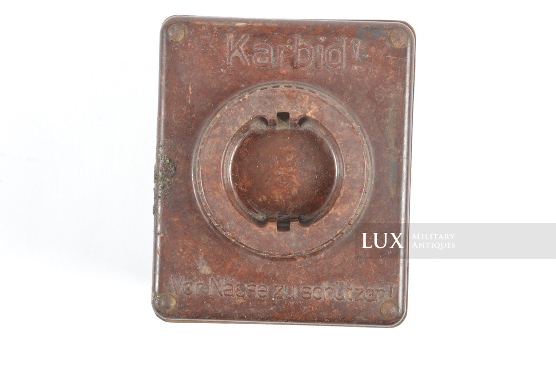 German bakelite carbide lantern storage box, « KARBID » - photo 8