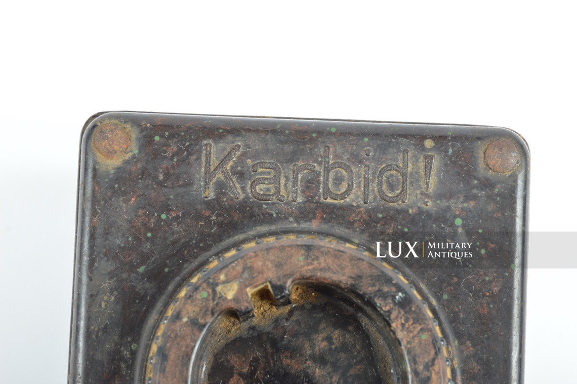 German bakelite carbide lantern storage box, « KARBID » - photo 8