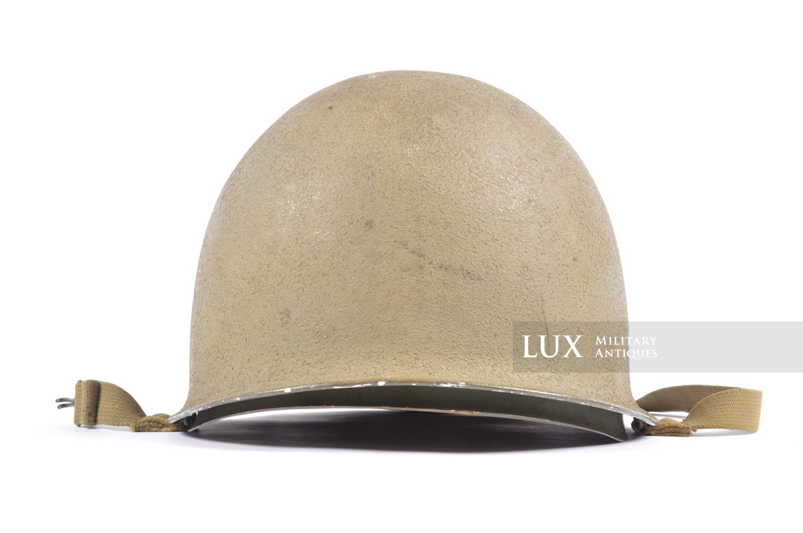 Early USM1 front seam fixed bale helmet set, « Saint-Clair » - photo 9