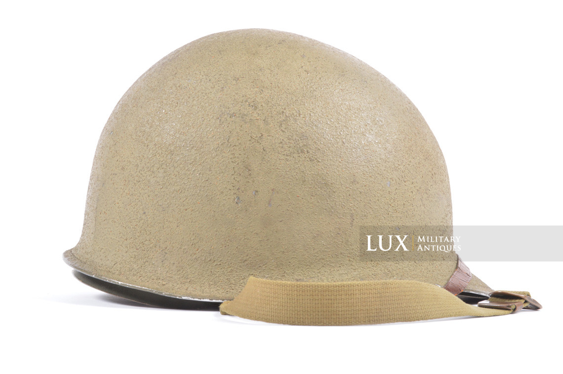 Early USM1 front seam fixed bale helmet set, « Saint-Clair » - photo 11