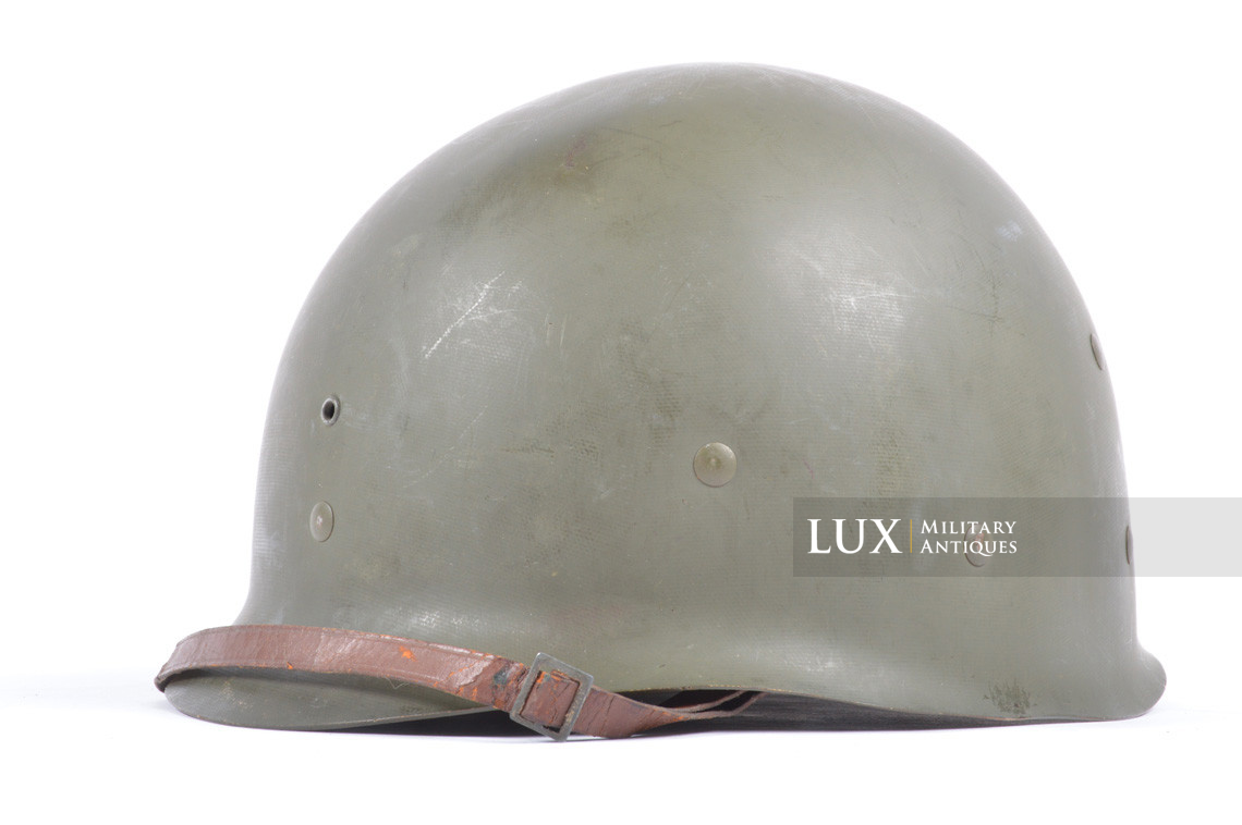 Early USM1 front seam fixed bale helmet set, « Saint-Clair » - photo 31