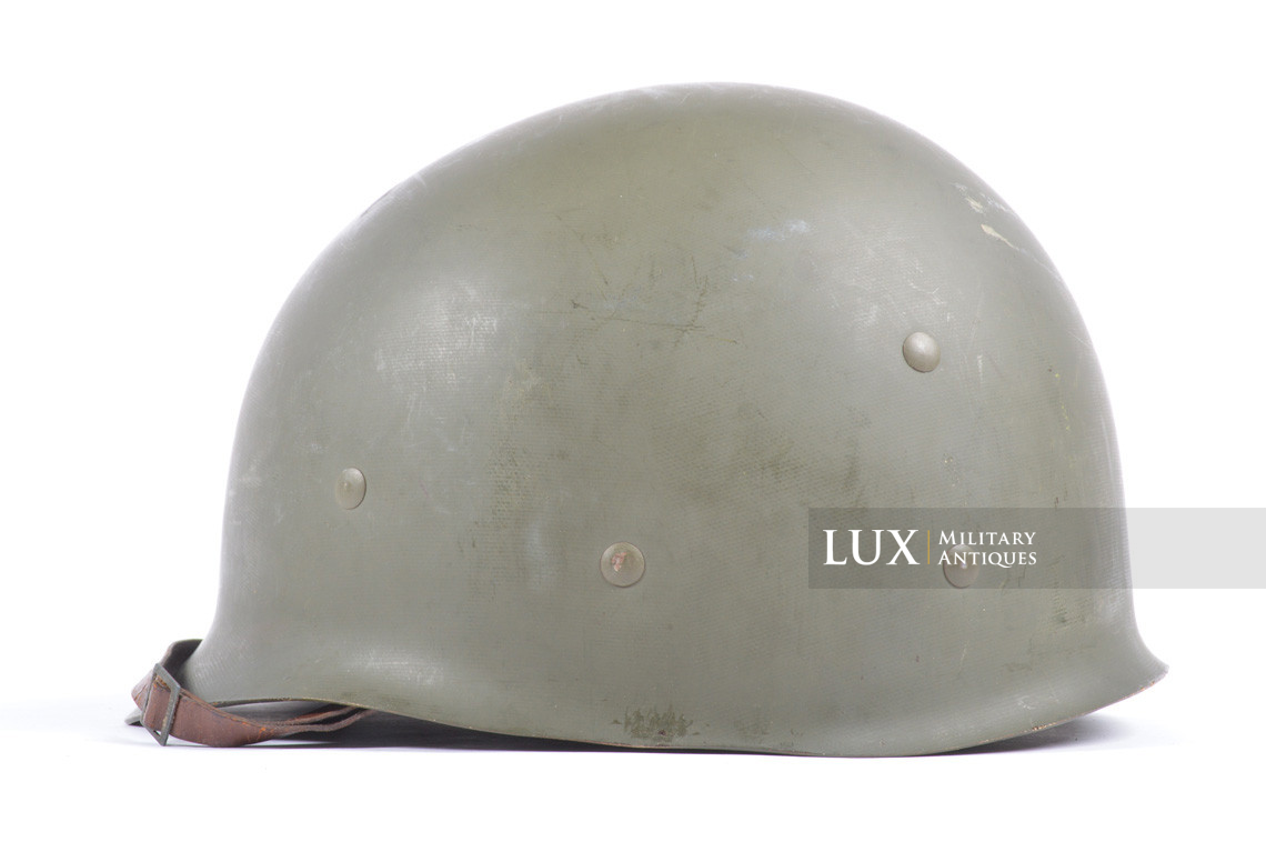 Early USM1 front seam fixed bale helmet set, « Saint-Clair » - photo 32