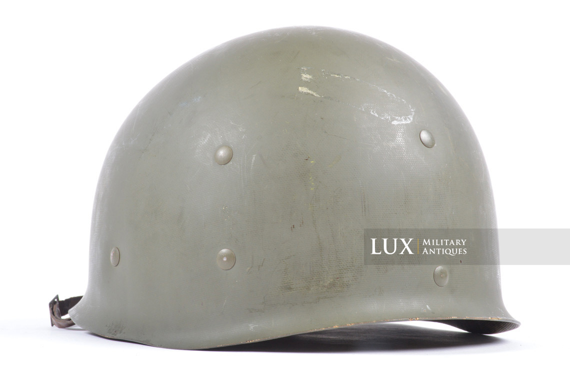 Early USM1 front seam fixed bale helmet set, « Saint-Clair » - photo 32
