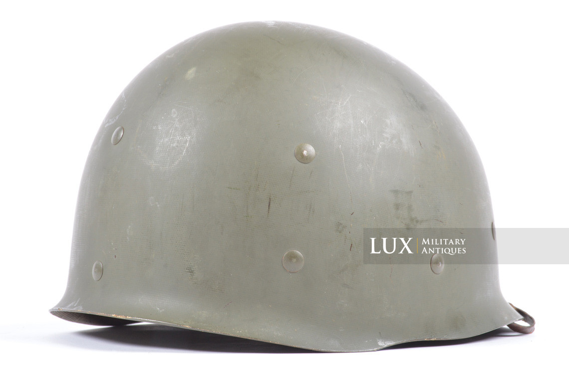 Early USM1 front seam fixed bale helmet set, « Saint-Clair » - photo 34