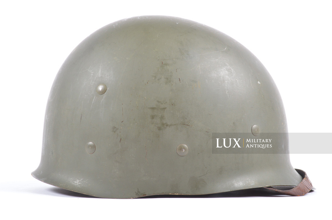 Early USM1 front seam fixed bale helmet set, « Saint-Clair » - photo 36