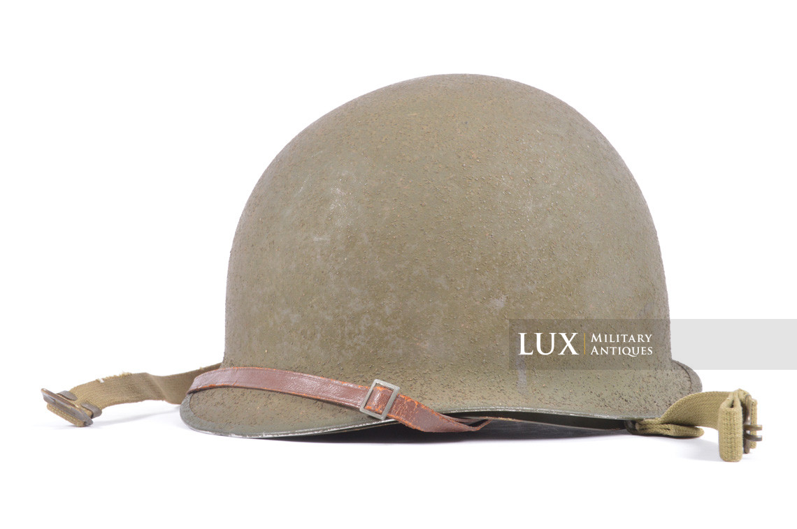 Early USM1 front seam fixed bale helmet set, « Saint-Clair, 1st type » - photo 6