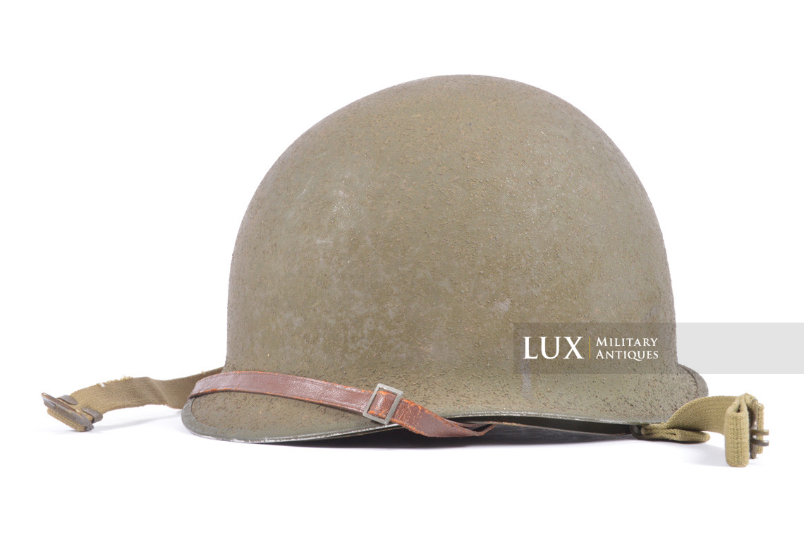 Early USM1 front seam fixed bale helmet set, « Saint-Clair, 1st type » - photo 4