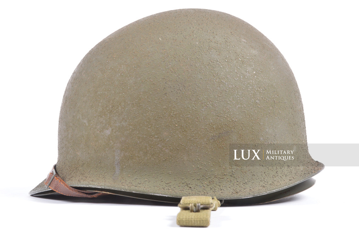 Early USM1 front seam fixed bale helmet set, « Saint-Clair, 1st type » - photo 8
