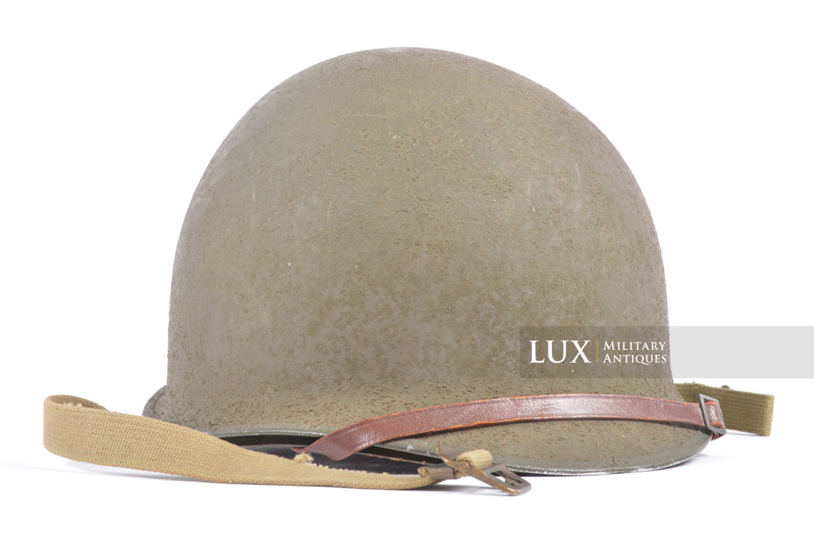 Early USM1 front seam fixed bale helmet set, « Saint-Clair, 1st type » - photo 12