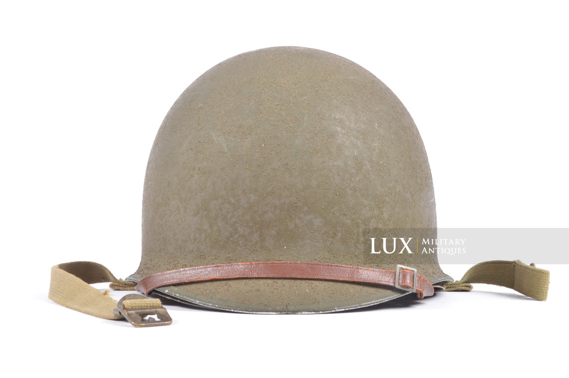 Early USM1 front seam fixed bale helmet set, « Saint-Clair, 1st type » - photo 13