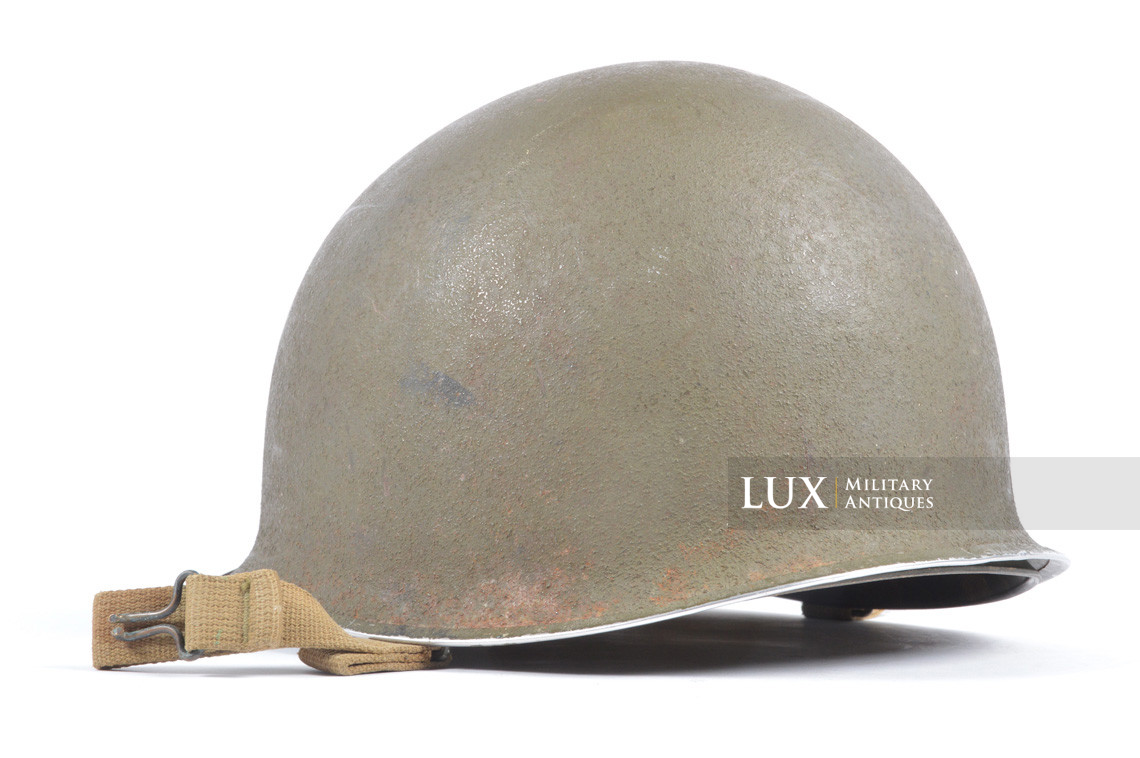 Early USM1 front seam fixed bale helmet set, « Westinghouse, 1st type » - photo 8