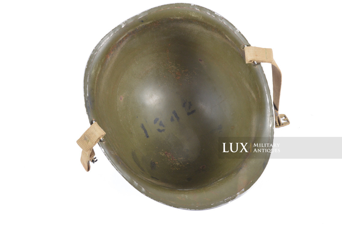 Early USM1 front seam fixed bale helmet set, « Westinghouse, 1st type » - photo 23