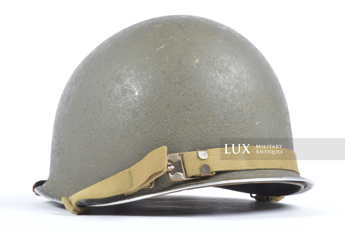 Early USM1 front seam fixed bale helmet set, « Westinghouse, 1st type » - photo 8