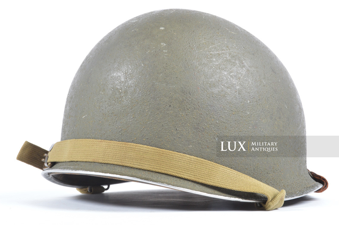 Early USM1 front seam fixed bale helmet set, « Westinghouse, 1st type » - photo 10