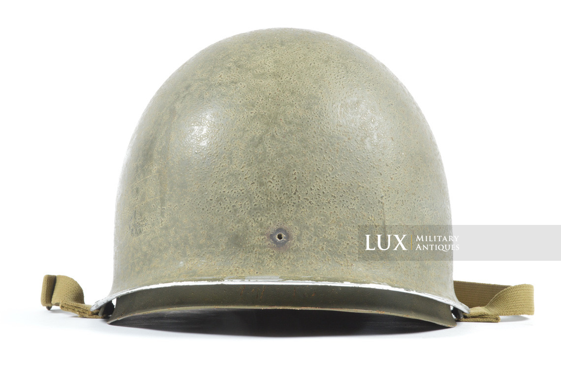 Early USM1 fixed bale battle damaged helmet set, « Saint-Clair » - photo 9