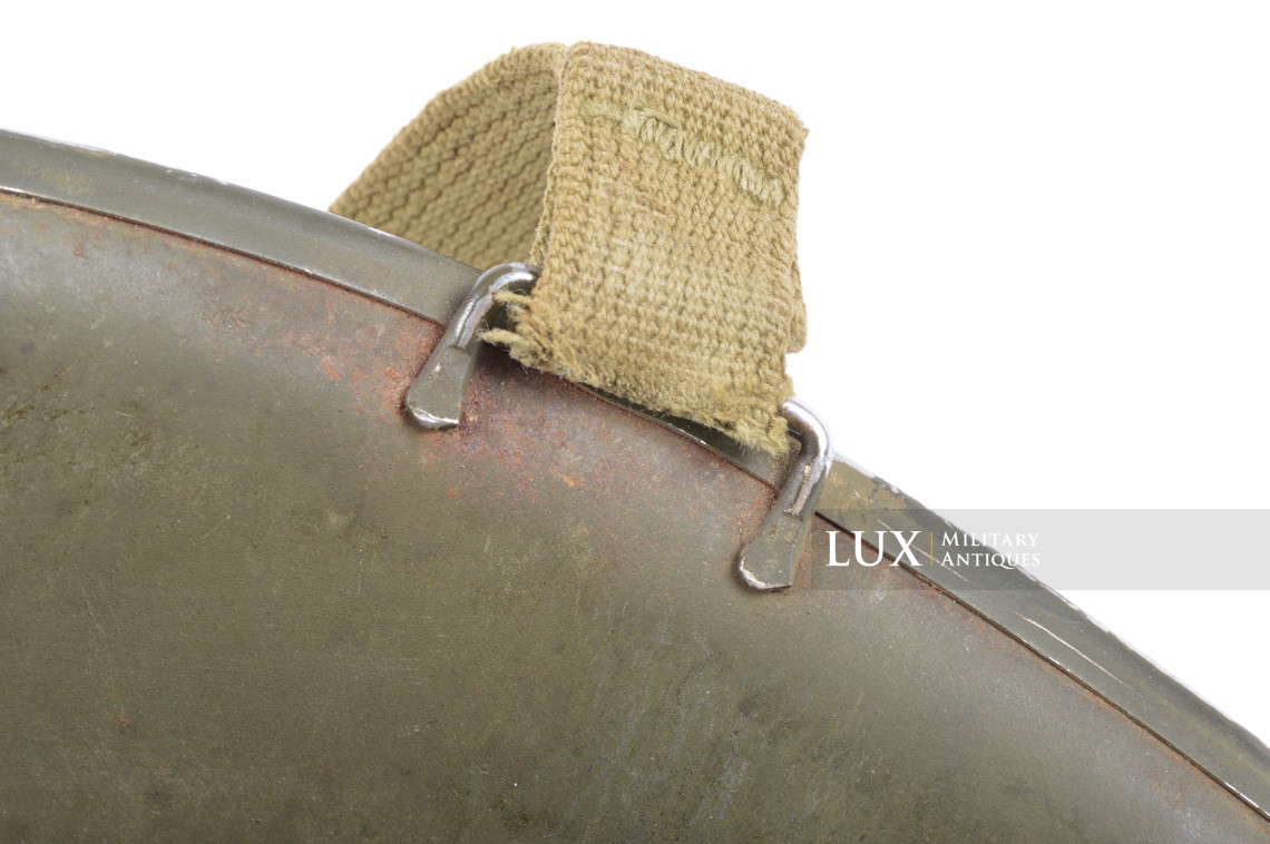 Early USM1 fixed bale battle damaged helmet set, « Saint-Clair » - photo 28