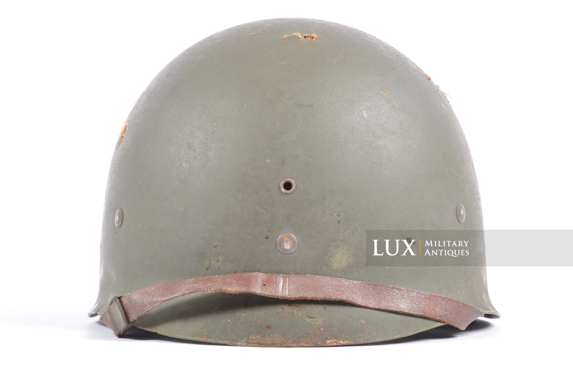 Early USM1 fixed bale battle damaged helmet set, « Saint-Clair » - photo 39