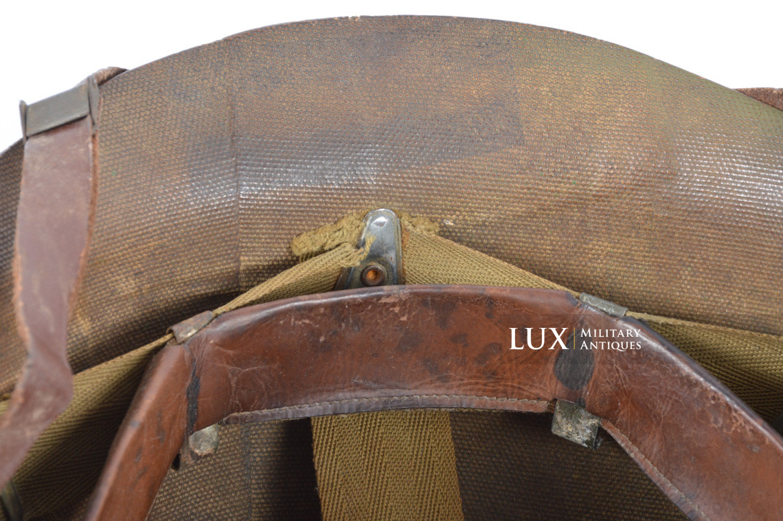 Early USM1 fixed bale battle damaged helmet set, « Saint-Clair » - photo 45