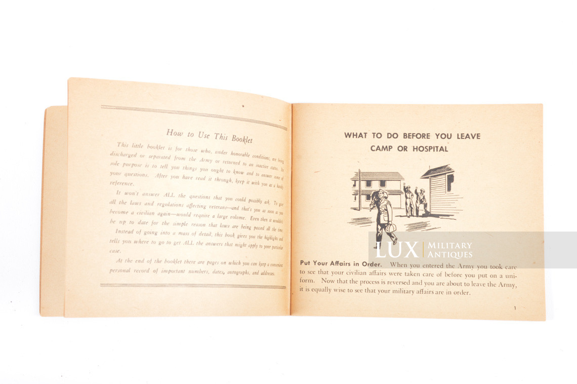 US ARMY booklet, « Going back to civilian life » - photo 10