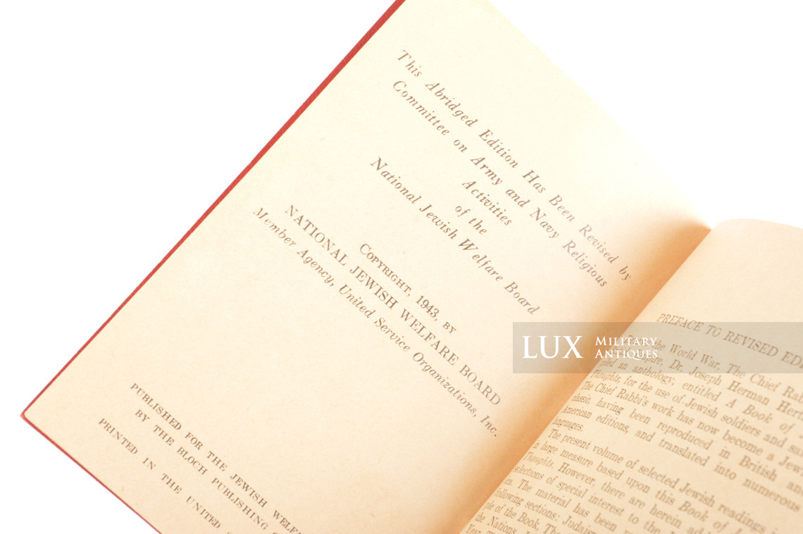 Livret US ARMY, « A book for Jewish Thoughts » - photo 10