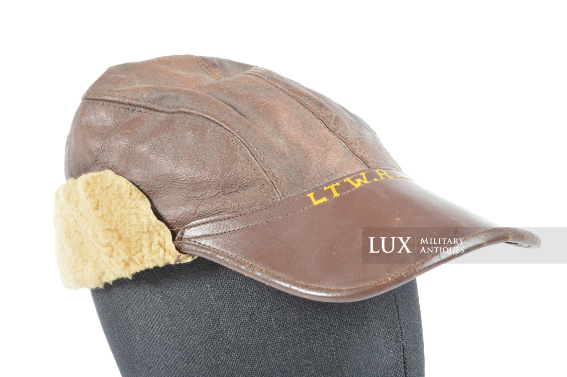 US B-2 USAAF flying cap winter, « named » - photo 8