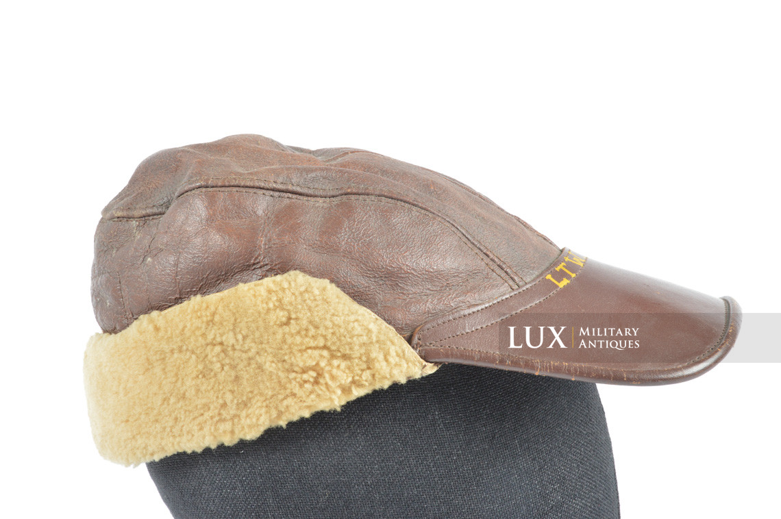 US B-2 USAAF flying cap winter, « named » - photo 9