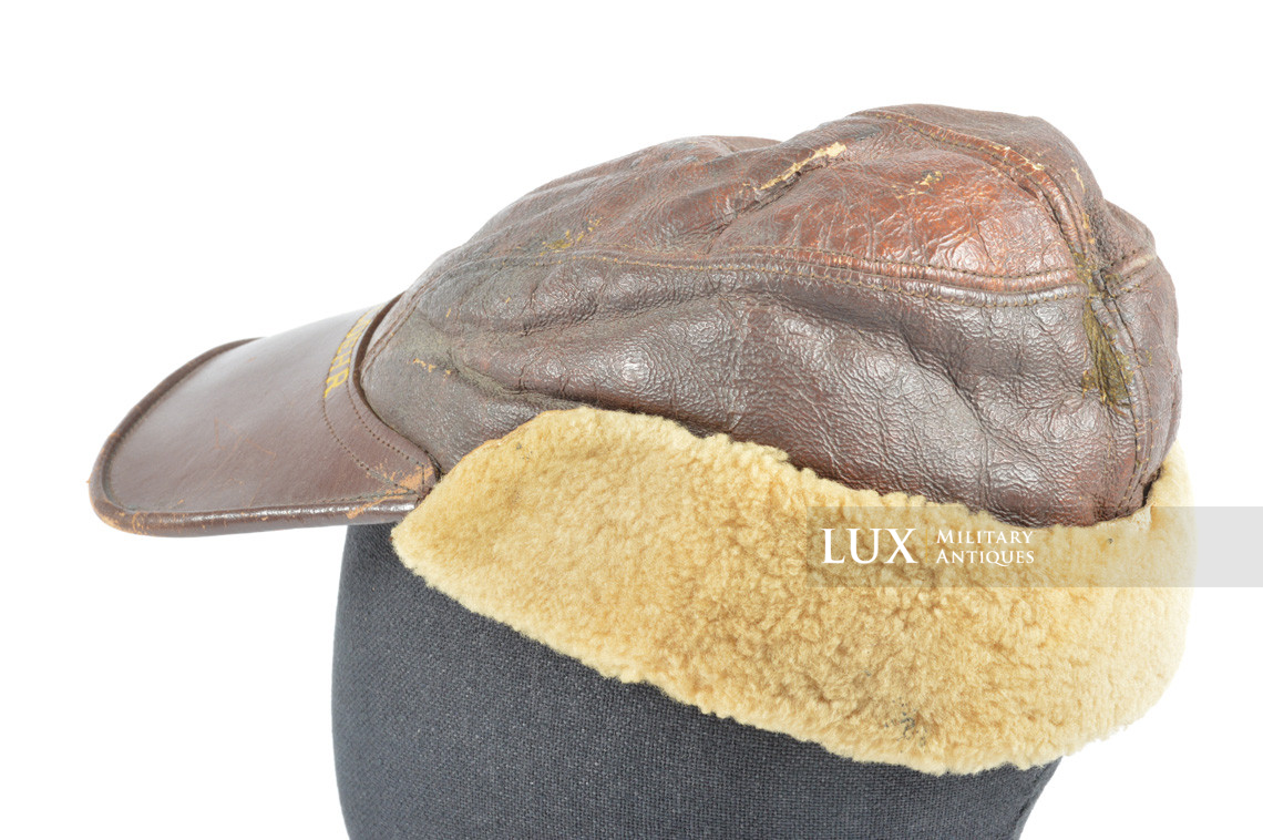 US B-2 USAAF flying cap winter, « named » - photo 12