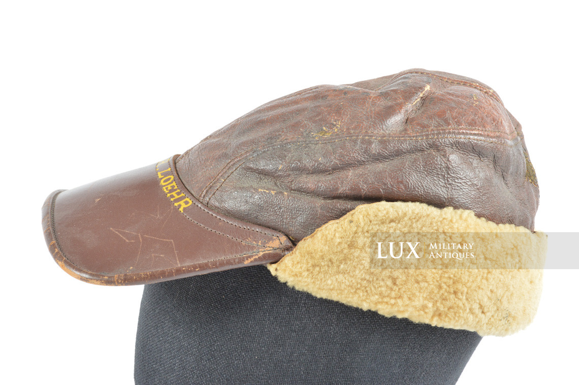 US B-2 USAAF flying cap winter, « named » - photo 13
