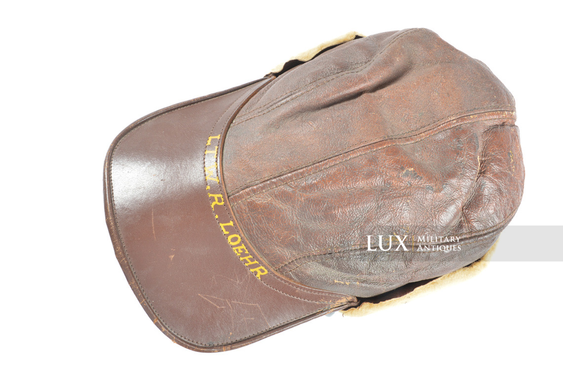 US B-2 USAAF flying cap winter, « named » - photo 14