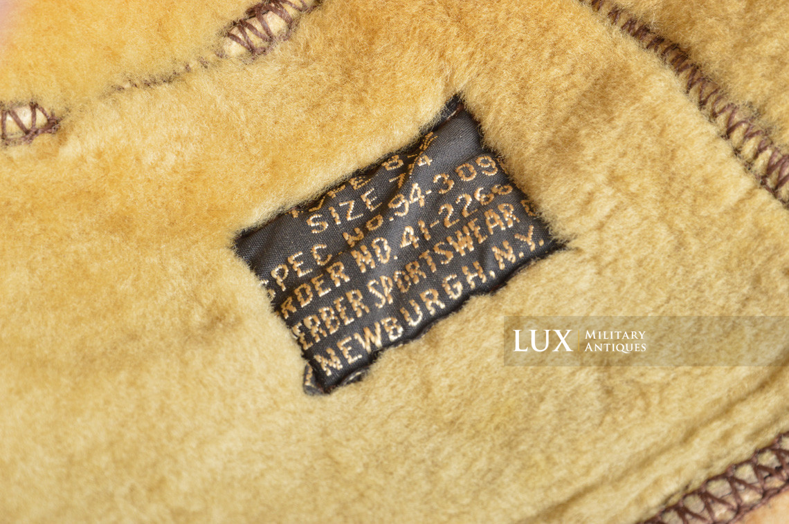 US B-2 USAAF flying cap winter, « named » - photo 17