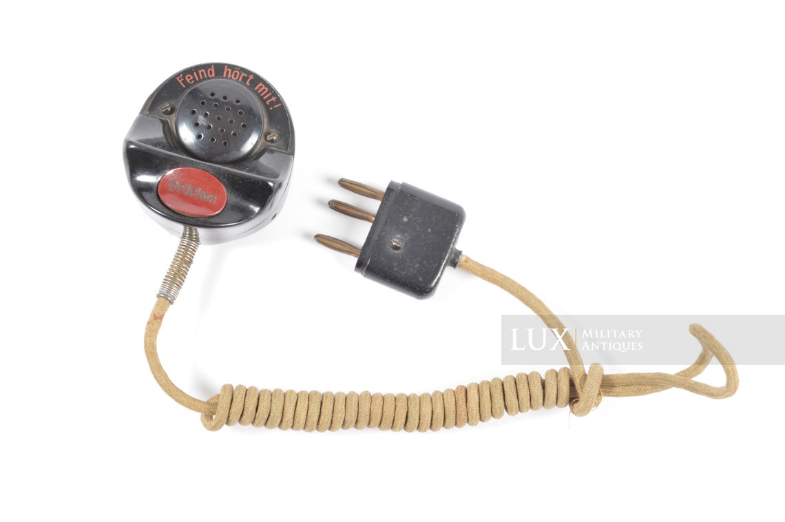 German field radio microphone Lux Military Antiques