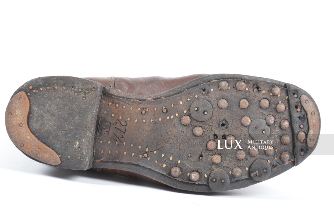 German late-war brown winter combat boots, « RBNr » - photo 14