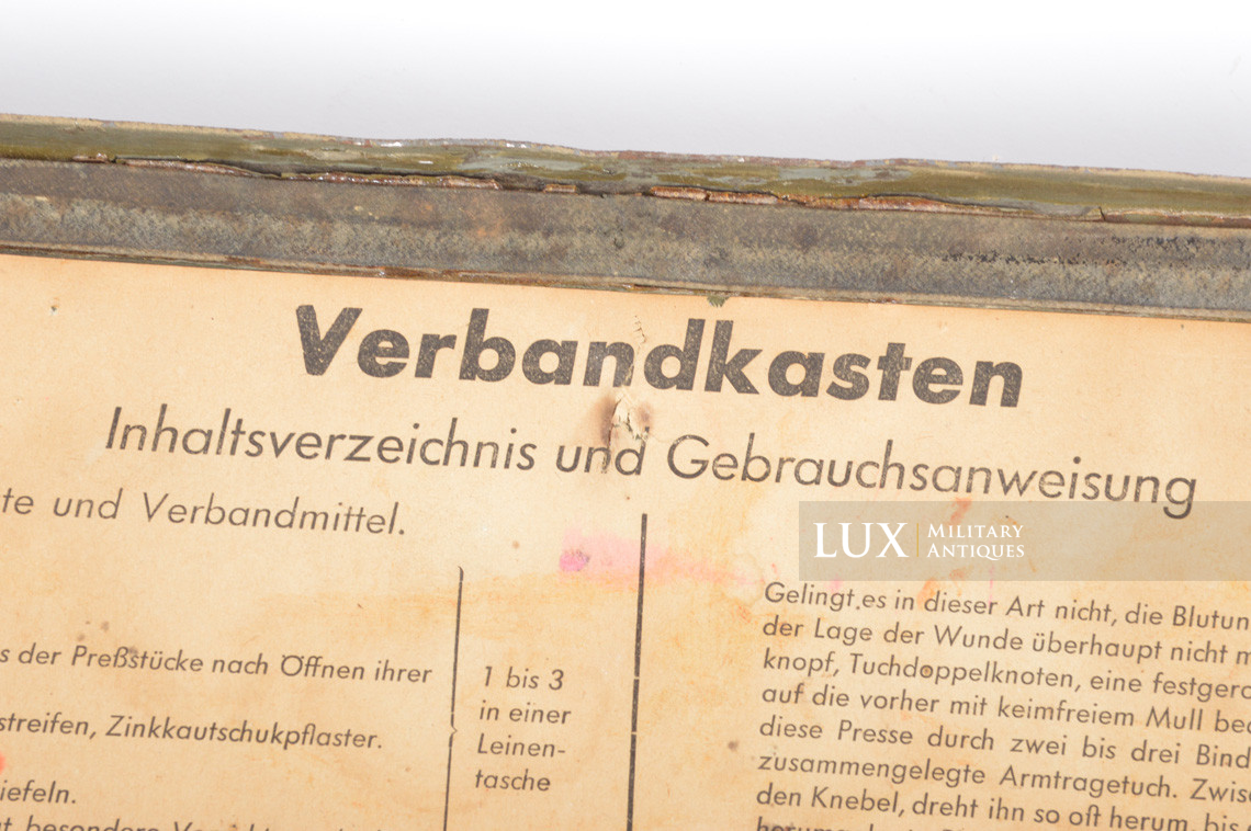 Late-war metal medics first aid box, « Verbandkasten » - photo 22