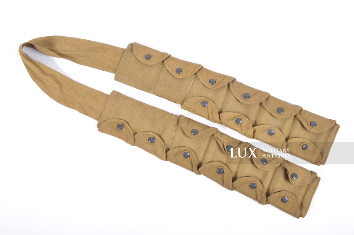 Late-war paratrooper's k98 tan ammunition bandoleer, « 1944 » - photo 4