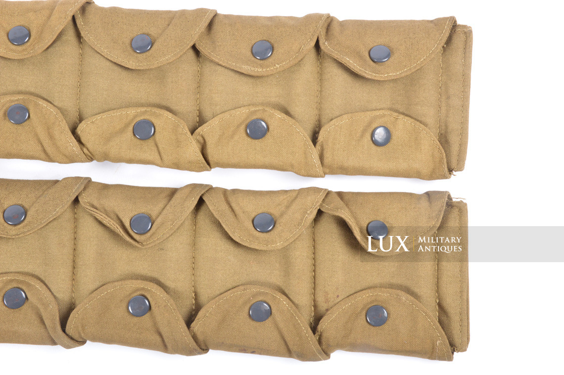 Late-war paratrooper's k98 tan ammunition bandoleer, « 1944 » - photo 7