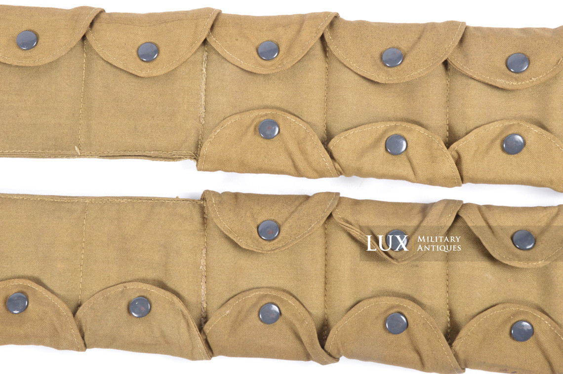 Late-war paratrooper's k98 tan ammunition bandoleer, « 1944 » - photo 8
