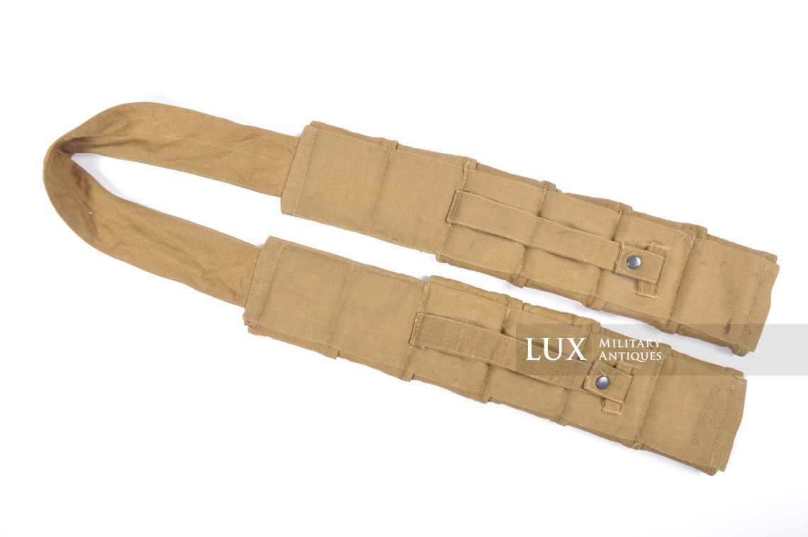 Late-war paratrooper's k98 tan ammunition bandoleer, « 1944 » - photo 16