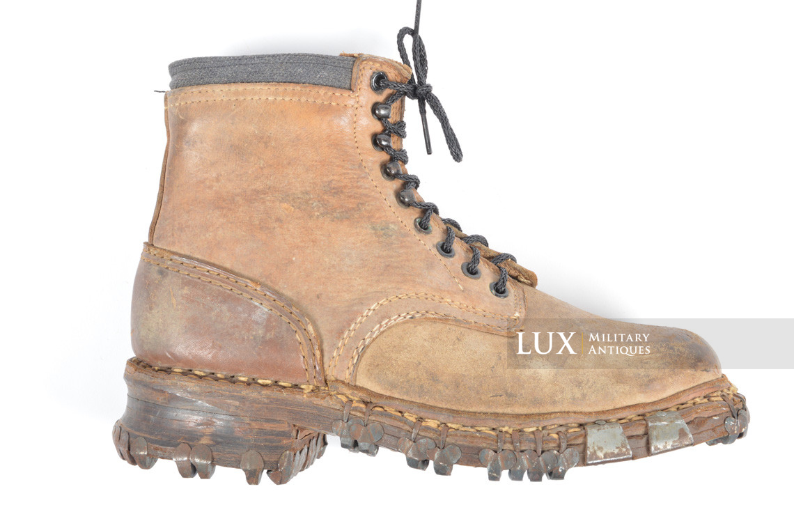 Unissued German late war mountain trooper s Gebirgsjager ankle boots